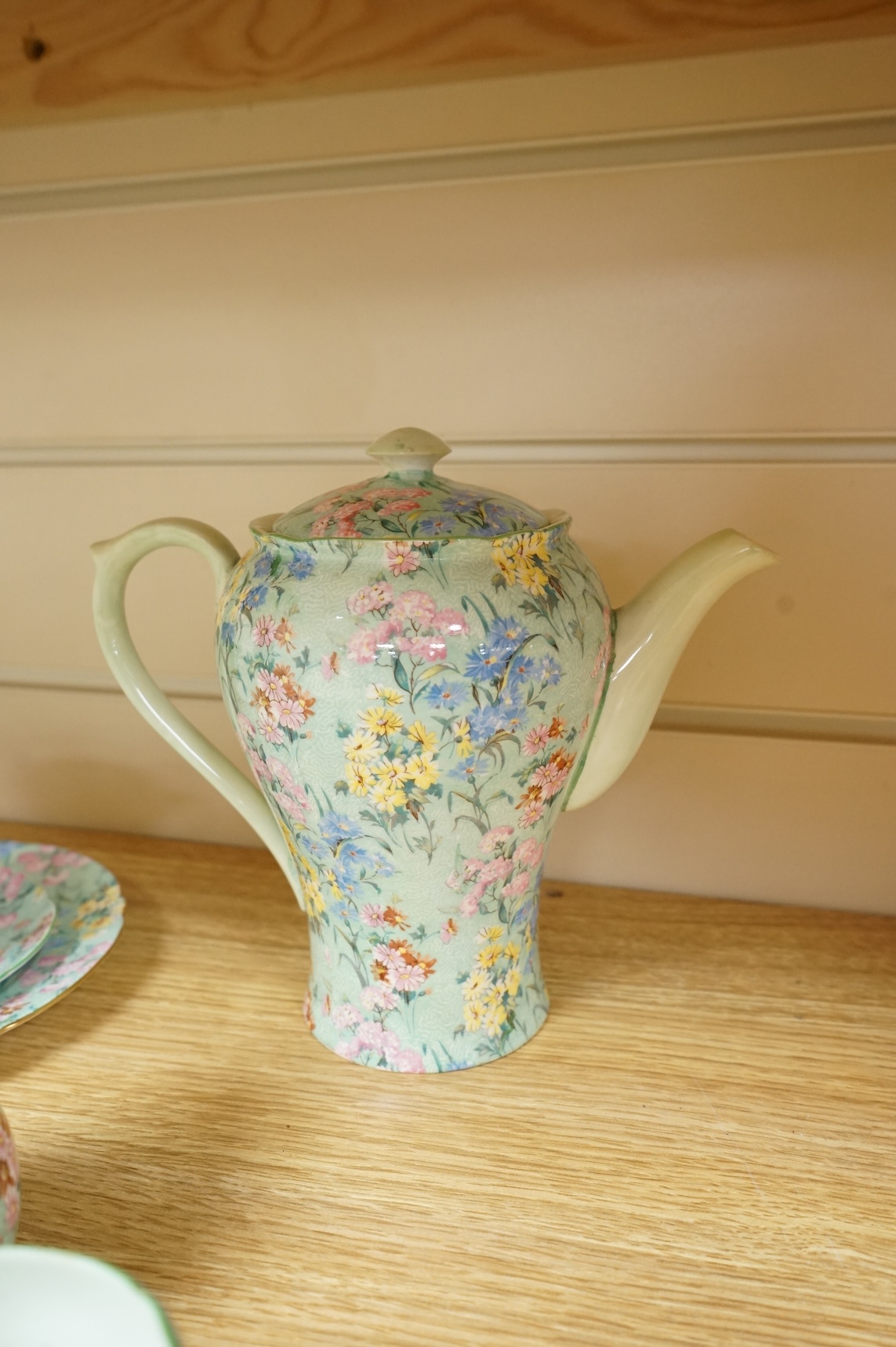 A Shelley Melody pattern teaset
